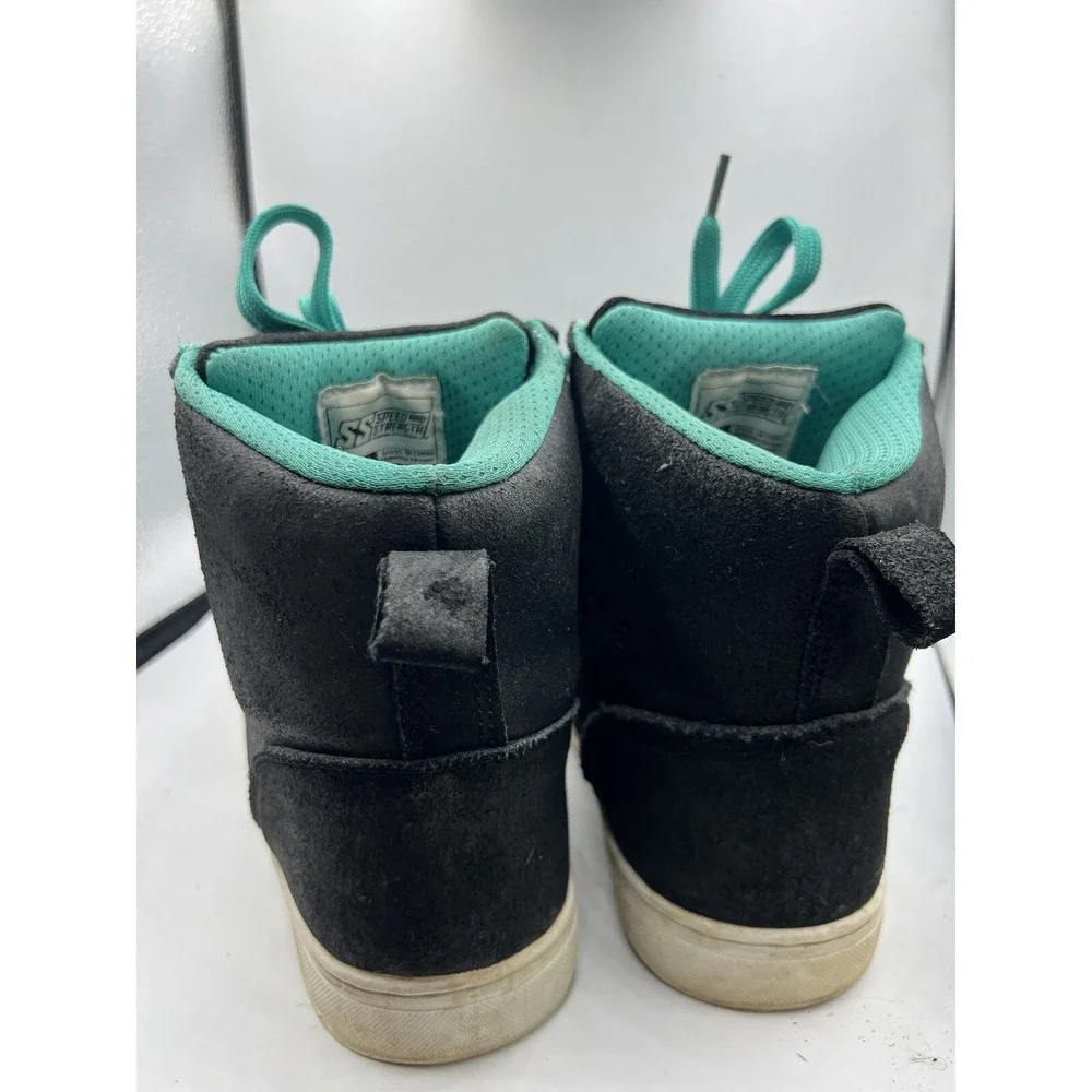 Speed and Strength Black Nine Moto Motorcycle Riding‎ Boots Men's Size  7.5 W 9